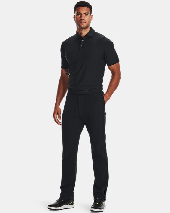 Men's UA Ace Luxe Polo in Black image number 2